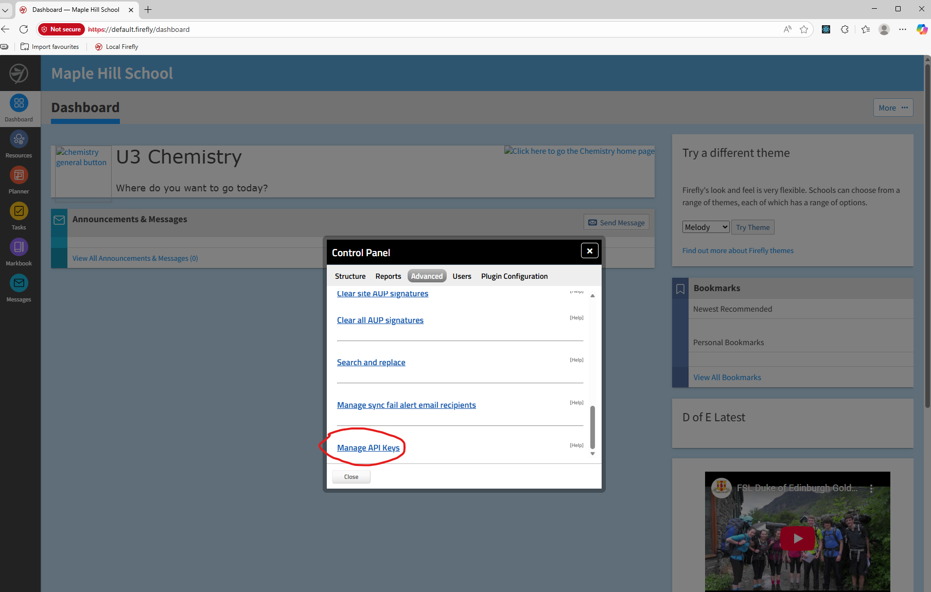 Task API - API Key management